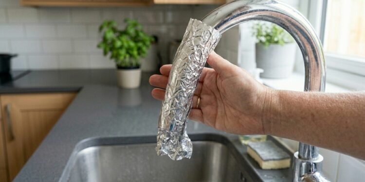 Colocar papel alumínio na torneira pode ajudar na limpeza: entenda como funciona