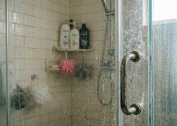 Truque com ingrediente comum evita que o box do banheiro fique manchado tão rápido