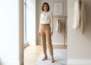 Calças de alfaiataria confortáveis e estilosas, mulheres acima dos 40 anos mais elegantes vão usar esses modelos com blusas leves e salto baixo em 2026