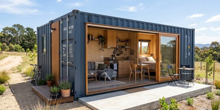 Quanto custa transformar um contentor em uma casa compacta e elegante para morar sozinho