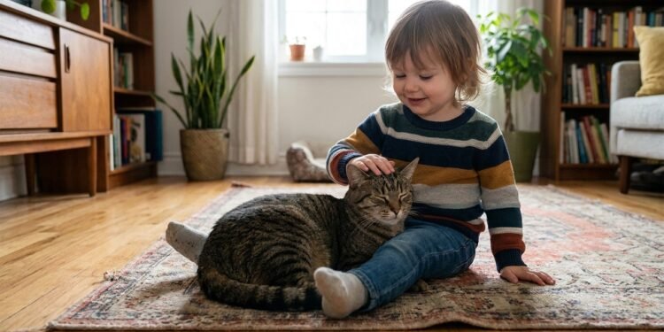 Convivência entre gatos e crianças estimula comportamentos que ajudam no desenvolvimento social