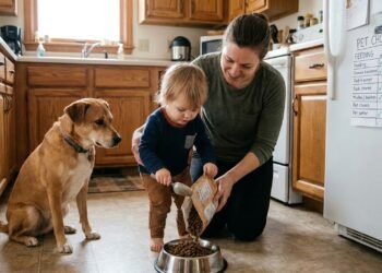 Pais que incentivam o cuidado com pets ajudam os filhos a entender limites e responsabilidades desde cedo