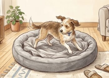 Por que alguns cães giram antes de deitar no próprio lugar