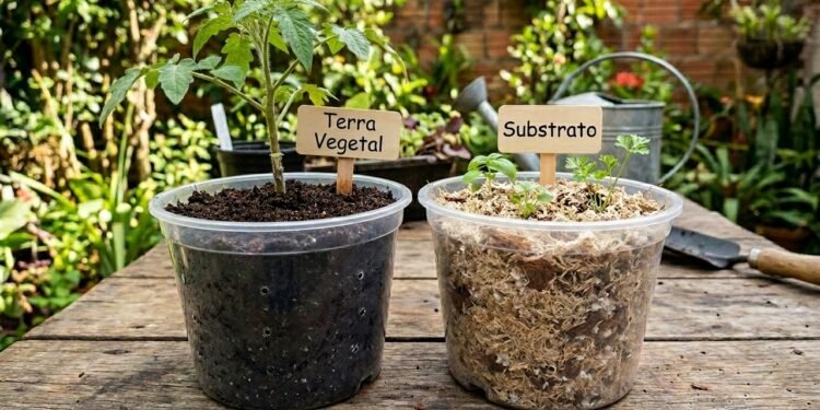 Qual a diferença entre terra vegetal e substrato? Entenda para que serve cada um e quando usar