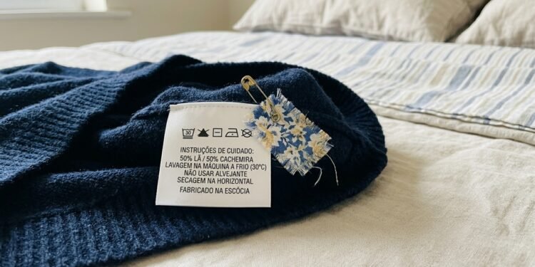 O que significa o quadradinho de tecido que vem junto com a roupa nova