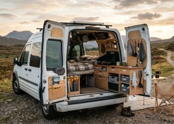 Quanto custa transformar um furgão pequeno num camper compacto para trabalhar remotamente e viajar sozinho