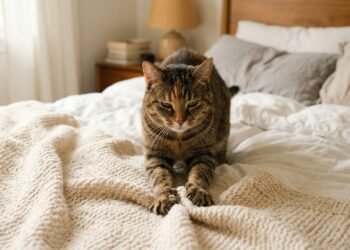 Por que os gatos amassam cobertores e superfícies? Entenda o que esse hábito revela sobre eles