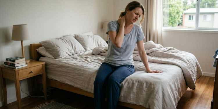 Como aliviar a rigidez nas costas ao acordar e destravar a coluna com um exercício simples em 3 minutos