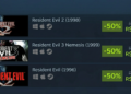 Os três primeiros títulos da série "Resident Evil" já estão disponíveis no Steam. A versão original, lançada para o primeiro PlayStation, foi adaptada para PCs modernos. Além disso, está em vigor uma promoção com 50% de desconto, por apenas R$ 28,50