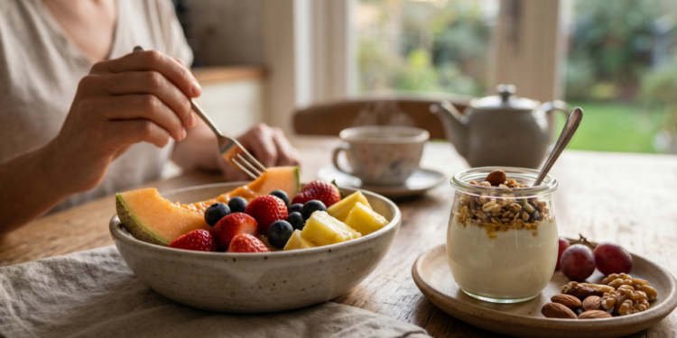 Nutricionista explica: o problema do lanche da tarde não é a fruta, é a combinação com ultraprocessados açucarados