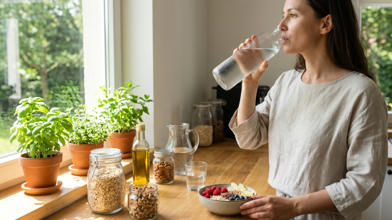 Beber mais água ajuda na saúde, mas o benefício real só aparece se o consumo for distribuído ao longo do dia
