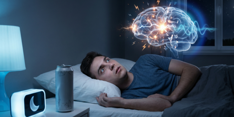 O que acontece com o cérebro e a qualidade do sono de quem consome energético à noite