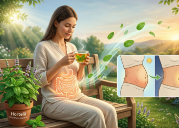 A planta medicinal que auxilia a digestão e pode reduzir o inchaço abdominal ao longo do dia