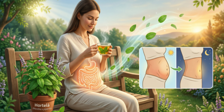 A planta medicinal que auxilia a digestão e pode reduzir o inchaço abdominal ao longo do dia