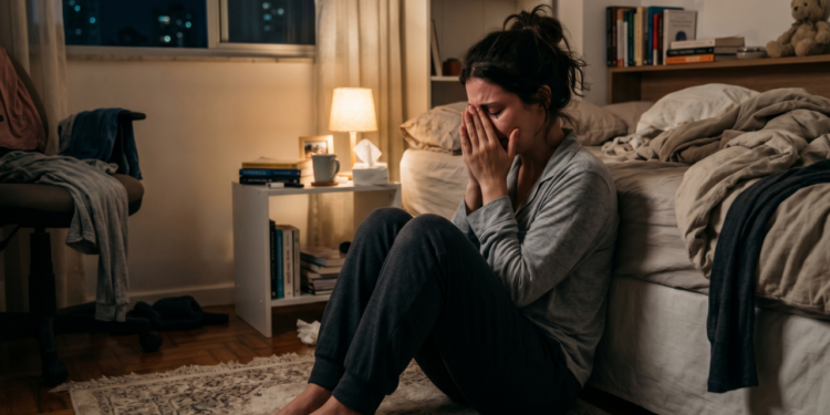 Pessoas que pedem desculpas por chorar mesmo estando sozinhas, e não é sensibilidade, é resíduo de uma infância onde a emoção era algo que se esperava limpar antes que alguém visse a bagunça