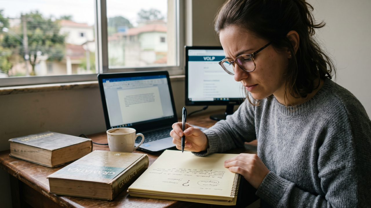 A expressão que muita gente corrige sem pensar, mas pode estar certa segundo a gramática do português