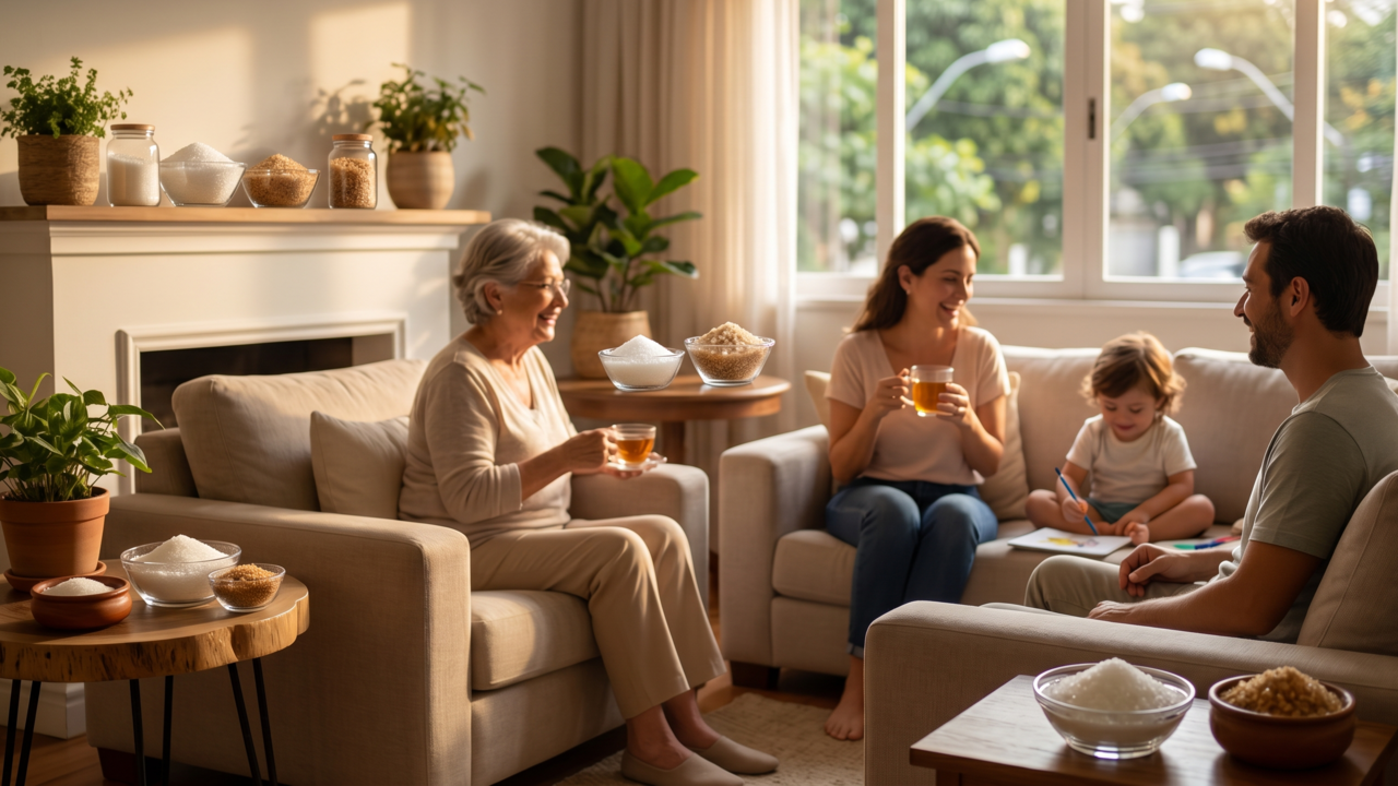 Poucos sabem como usar açúcar para equilibrar o clima emocional dentro de casa