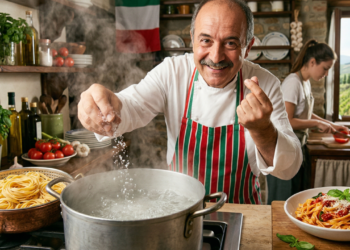 Chefs italianos revelam, para deixar a massa mais saborosa e soltinha, o segredo é adicionar sal na água na medida certa