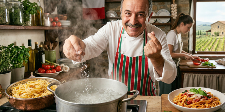 Chefs italianos revelam, para deixar a massa mais saborosa e soltinha, o segredo é adicionar sal na água na medida certa