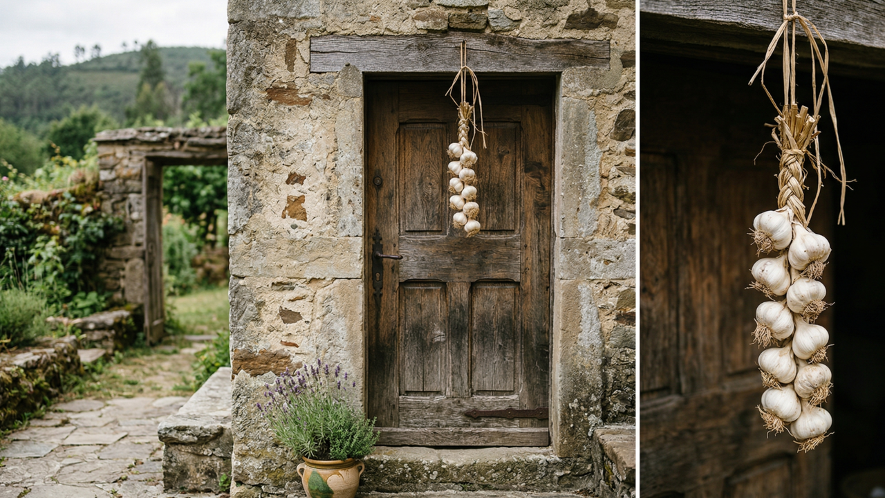 Poucos sabem qual o sentido de colocar alho atrás da porta de casa