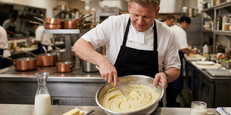 Chef Gordon Ramsay: “O purê de batata mais cremoso não leva só leite, é finalizado com manteiga e técnica delicada”
