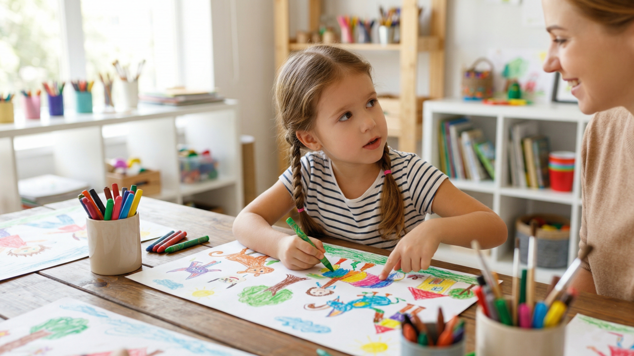 Estudos mostram que crianças que desenham com frequência desenvolvem melhor memória e habilidades de aprendizado