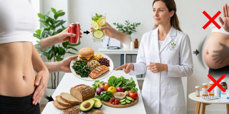 Nutricionista funcional explica: “Reduzir o inchaço abdominal não começa com remédios, começa com ajustes simples na alimentação diária”