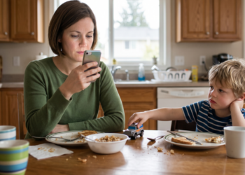De acordo com estudos, o uso excessivo de telas pelos pais está afetando o comportamento dos filhos