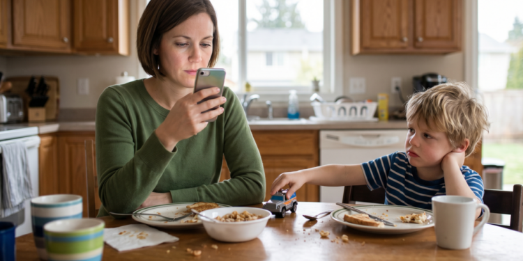 De acordo com estudos, o uso excessivo de telas pelos pais está afetando o comportamento dos filhos