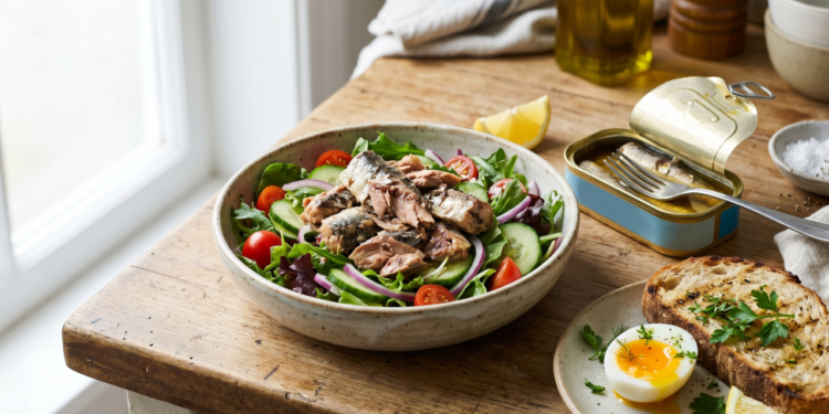 Peixes em conserva com boa quantidade de proteína para refeições rápidas e mais satisfatórias