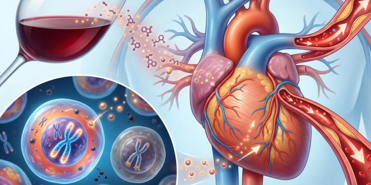 O que o vinho faz no coração e no envelhecimento celular