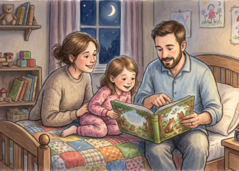 Estudos mostram que crianças que liam com os pais antes de dormir estavam ampliando mais rápido o vocabulário