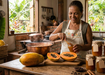 A fruta tropical rica em enzimas que pode melhorar a digestão e ainda gerar renda com doces caseiros