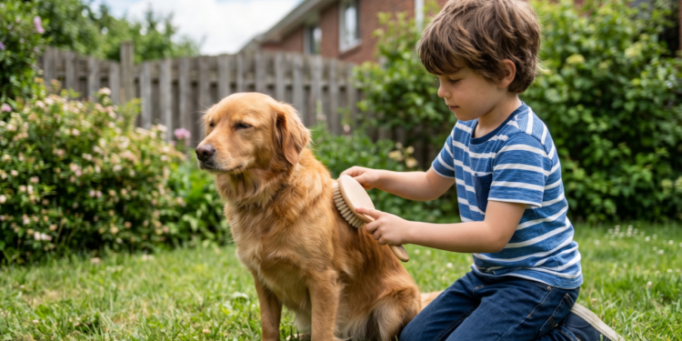 Estudos mostram que crianças que crescem com pets podem aprender mais cedo sobre cuidado e responsabilidade