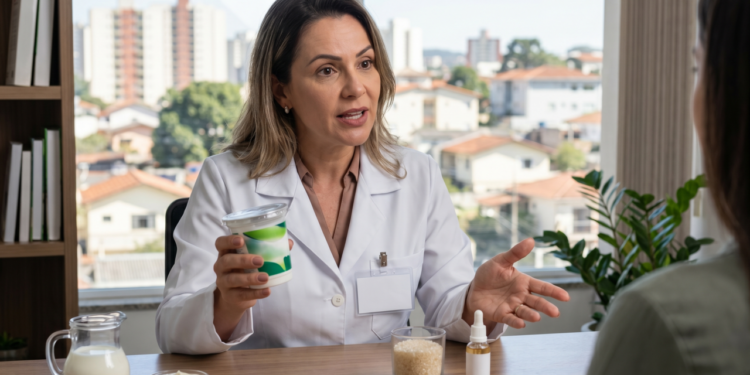 Nutricionista explica: o problema do iogurte “fit” não é a gordura do leite, é a grande quantidade de adoçantes e aromatizantes
