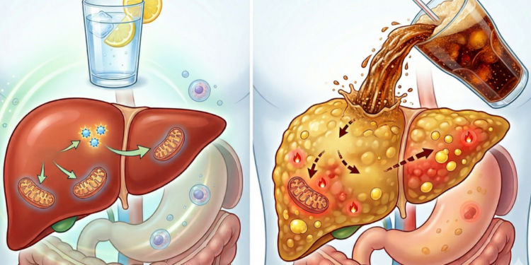 O que o refrigerante faz no fígado e na saúde metabólica