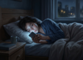 Uma carta para a mulher que apaga as luzes cedo, deita com o celular no rosto e chama isso de descanso — você não está relaxando de verdade, está tentando anestesiar um dia que exigiu tanto de você que o silêncio sozinho já não basta