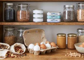 Fontes de proteína fáceis de guardar em casa para montar refeições que sustentam mais