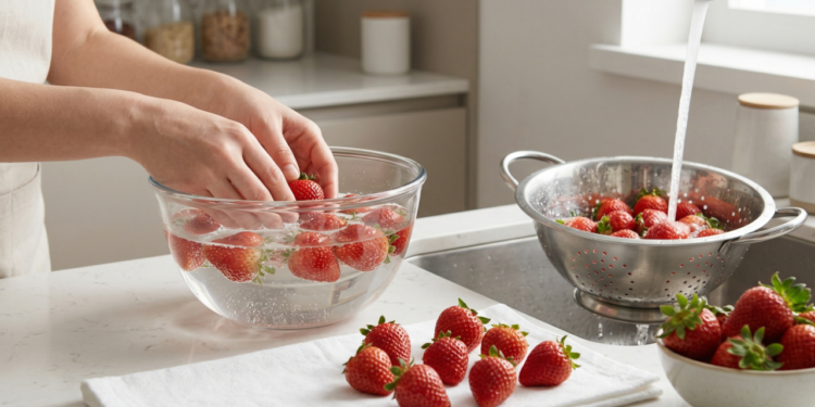 Como lavar morangos para remover agrotóxicos e bactérias do jeito certo
