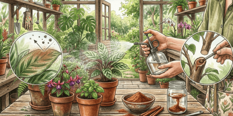 Poucos sabem por que borrifam água com canela nas plantas e para que isso serve