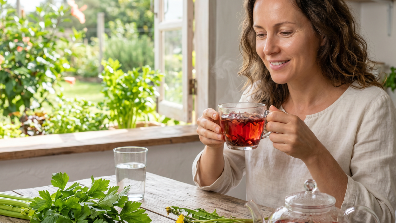 A Hibisco que pode ajudar a desinchar, melhorar a circulação e apoiar a saúde dos rins