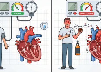 O que o álcool faz no seu coração e na sua pressão