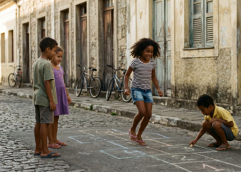 Estudos mostram que crianças que brincavam ao ar livre estavam desenvolvendo maior inteligência emocional