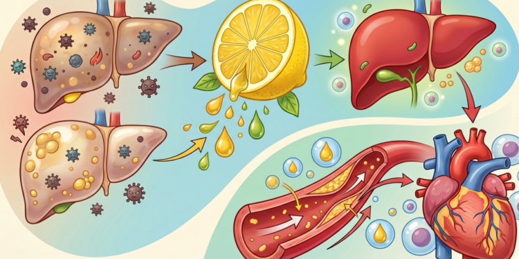O que o limão faz no fígado e na saúde cardiovascular