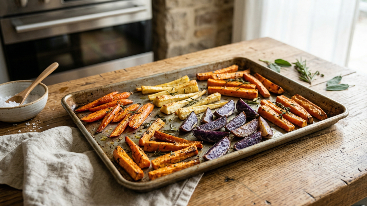 Jamie Oliver explica, legumes mais saborosos no forno não precisam de mais tempero, mas da forma certa de corte antes de assar