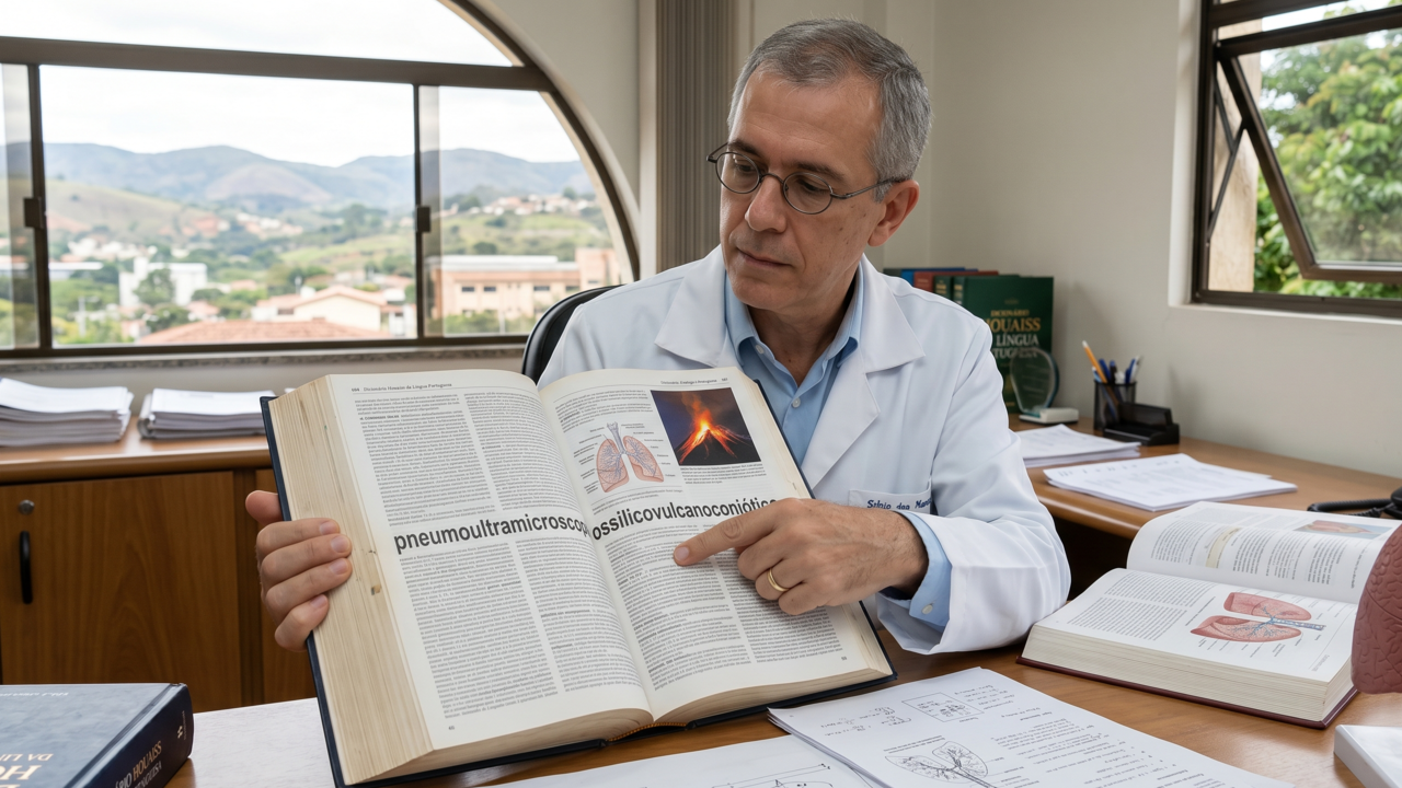 A palavra gigante da Língua Portuguesa que chama atenção pelo tamanho, mas nasceu para descrever uma doença ligada à inalação de partículas