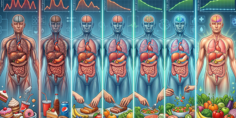 Reduzir o açúcar na alimentação ajuda muito na saúde, mas o benefício real só aparece se a redução for consistente por pelo menos 7 dias seguidos
