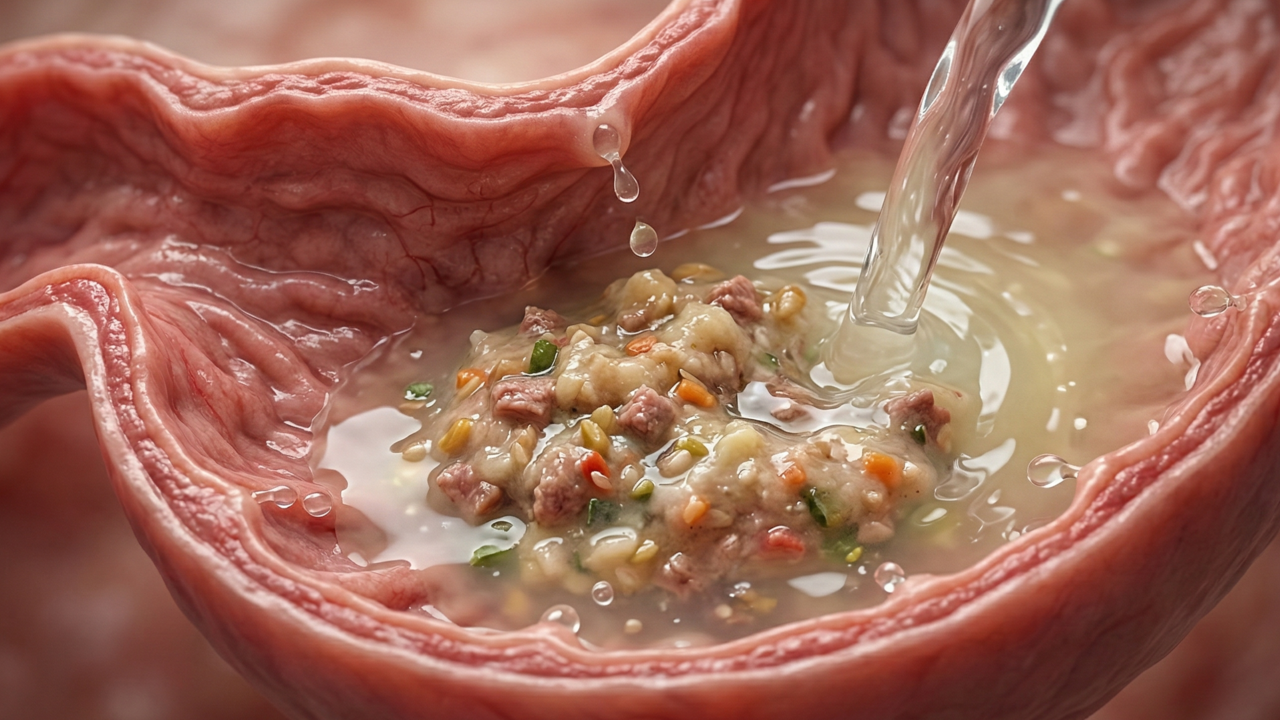 O que acontece ao beber água logo após as refeições