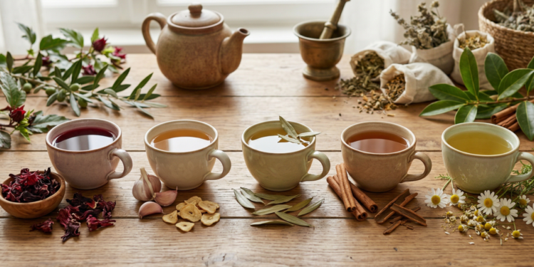 5 chás naturais que podem ajudar a controlar a pressão arterial e são usados há anos em práticas tradicionais de saúde