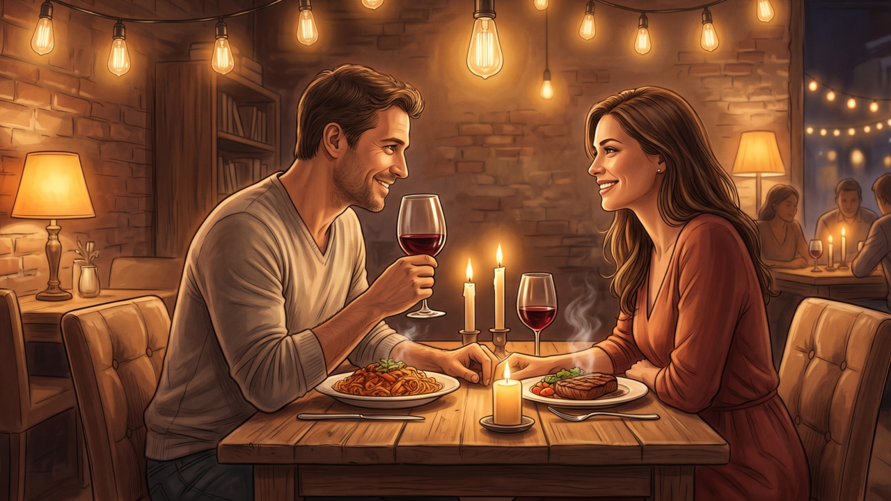 Por que restaurantes usam iluminação baixa à noite? O motivo vai muito além da estética